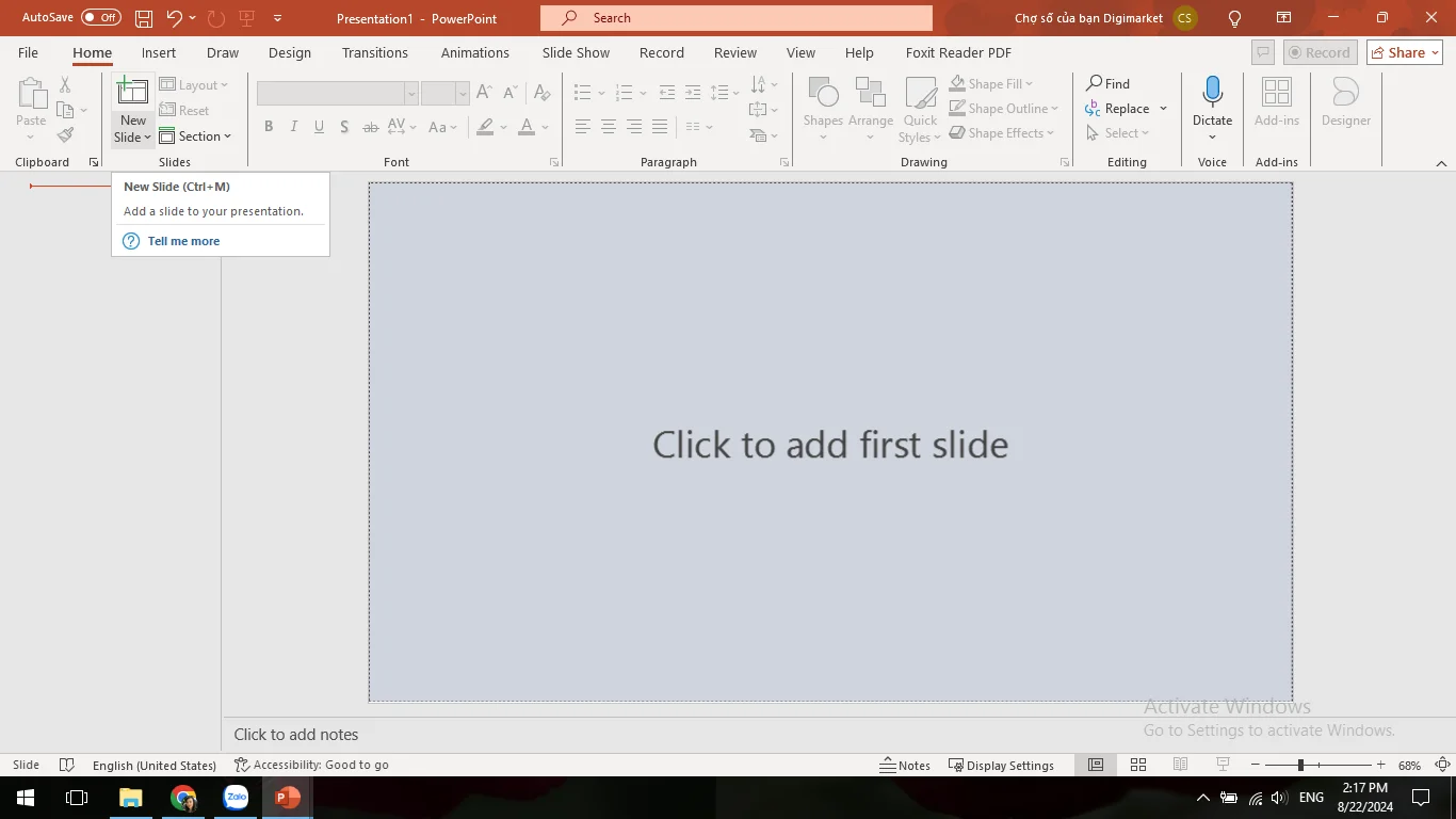 Hướng dẫn sử dụng powerpoint 365-Thêm slide mới