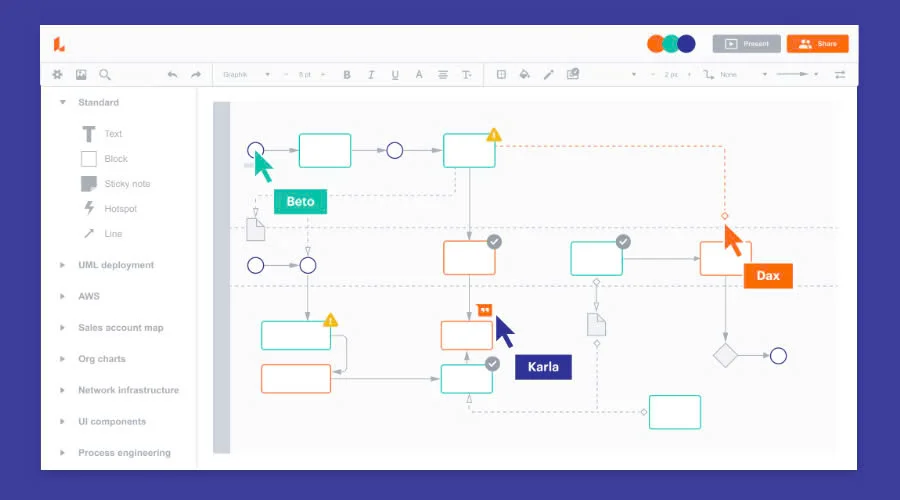 Lucidchart ER cho windows 11