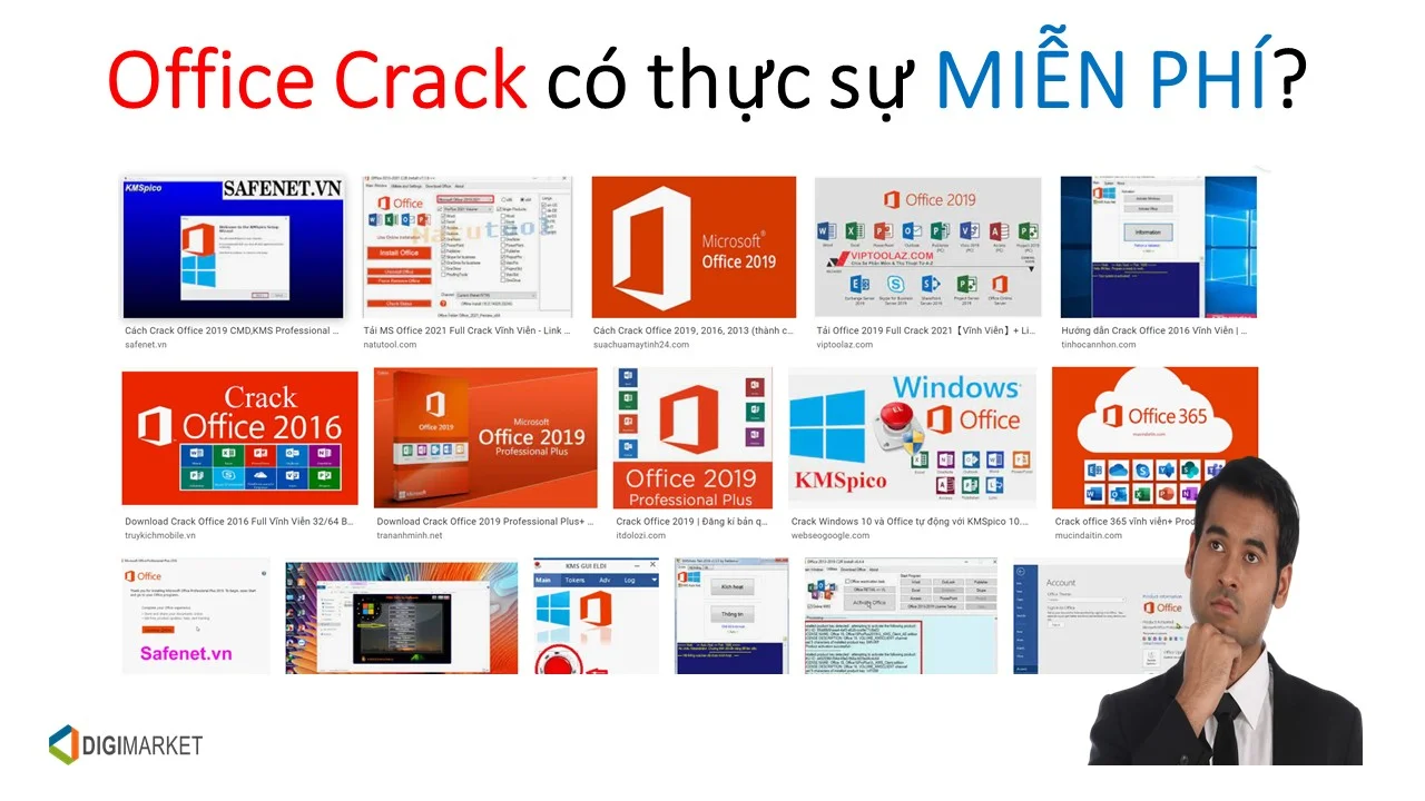 Sử dụng Office Crack có thực sự là miễn phí?