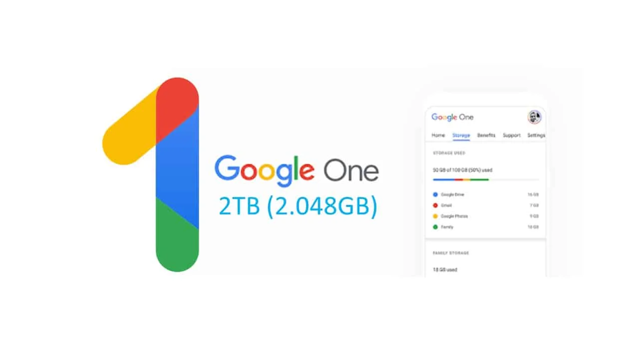 Google One 2TB